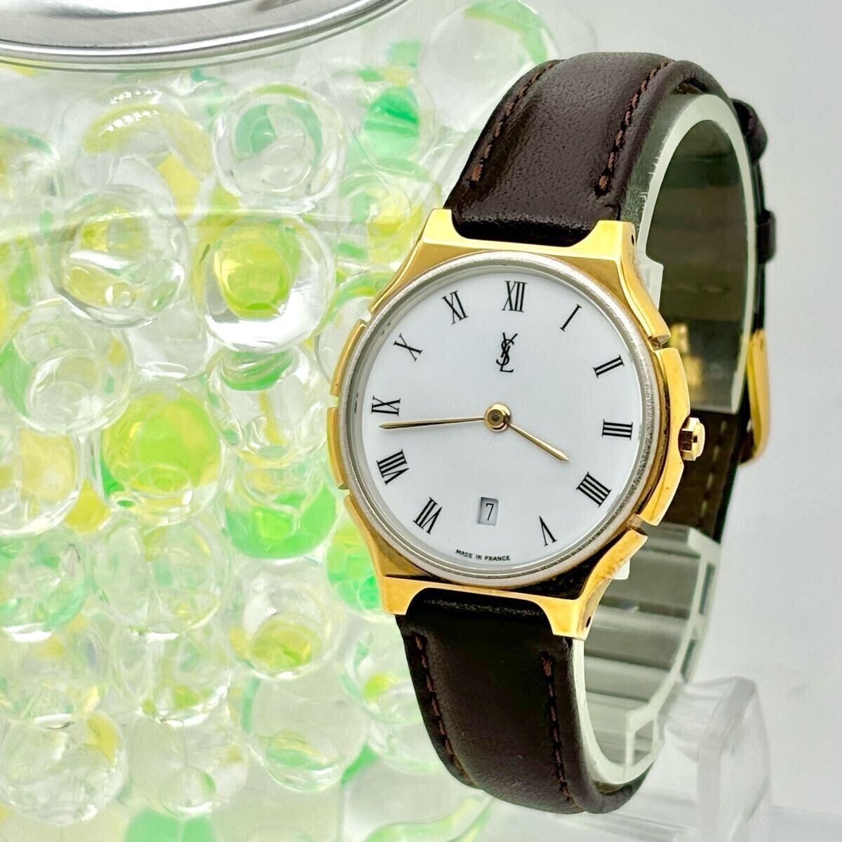 Orologio donna Yves Saint Laurent 54994 quarzo quadrante bianco rotondo analogico dal Giappone