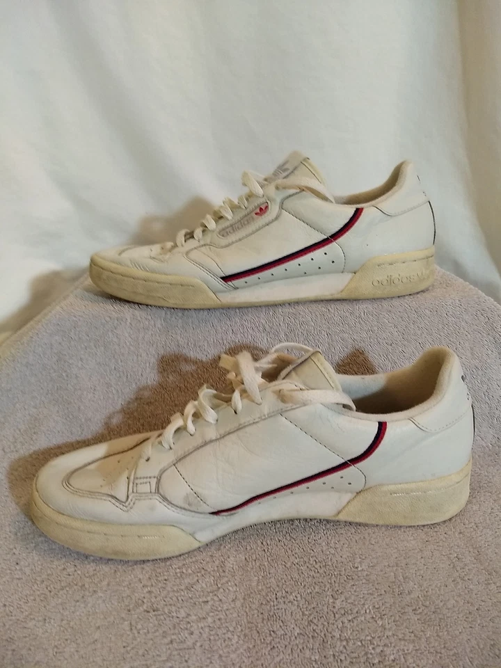 Adidas Para Hombre Continental 80 Rascal 'Blanco Correr' (B41680), Talla: 11.5 #JJ24+3 Foto 2 de 4