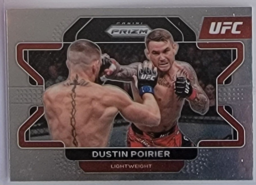 2022 Panini Prizm UFC Dustin Poirier #21 Silver