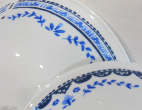 ❤️ Corelle PORTOFINO *Choose 1-Qt OR 2-Qt SERVING BOWL *Italian Coast Blue Tiles - Picture 3 of 8