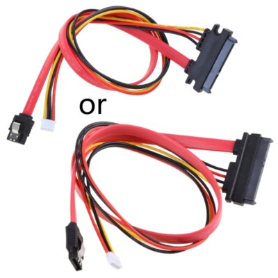 SATA III 7 + 15 Data Extension Cable (22 Pin, SATA Male to Female, 16.54in)