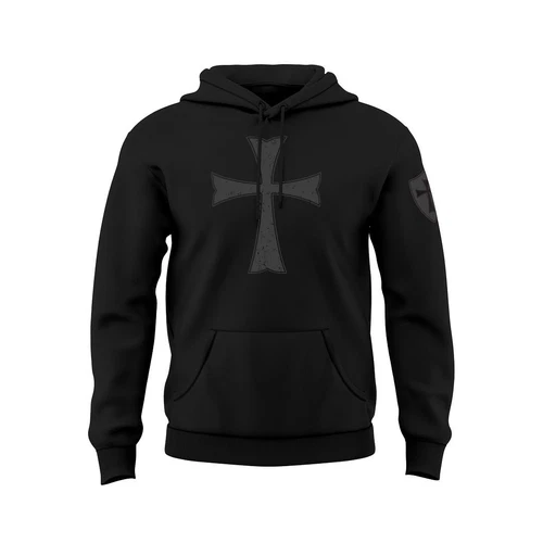 Fantastic Tees Knights Templar Holy Crusader Cross Men's Stealth Hoodie - product listing photo