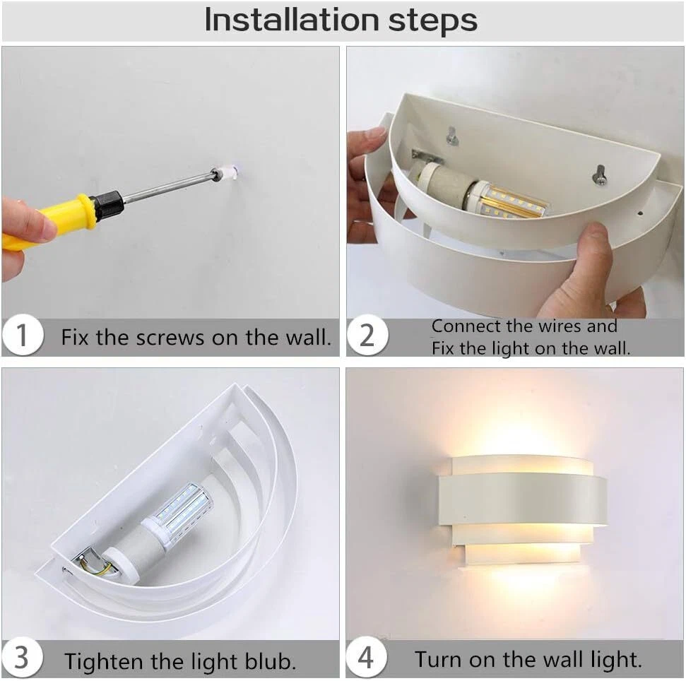 Indoor LED wall light with dual beam UK
