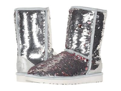 Ugg Damen Ugg Silber Pailletten UGG Womens Classic Short Sequin
