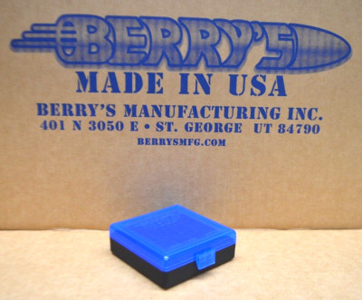 22 lr Ammo Box / Case / 100 rnds of storage BUY 3 GET 1 FREE (BLUE)