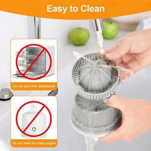 Exprimidor eléctrico recargable de cítricos manos libres masticador naranja limón exprimidor - Imagen 7 de 13
