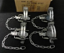 4 Bridger 1.65 off set coil spring trap trapping fox coyote raccoon survival