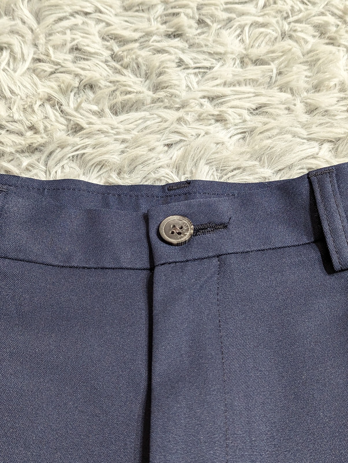 Haggar Cool 18 Pro Golf Shorts Size 40 Blue Solid Polyester Lightweight