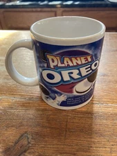 Planet, Oreo, cookie coffee mug by Nabisco with fun facts.