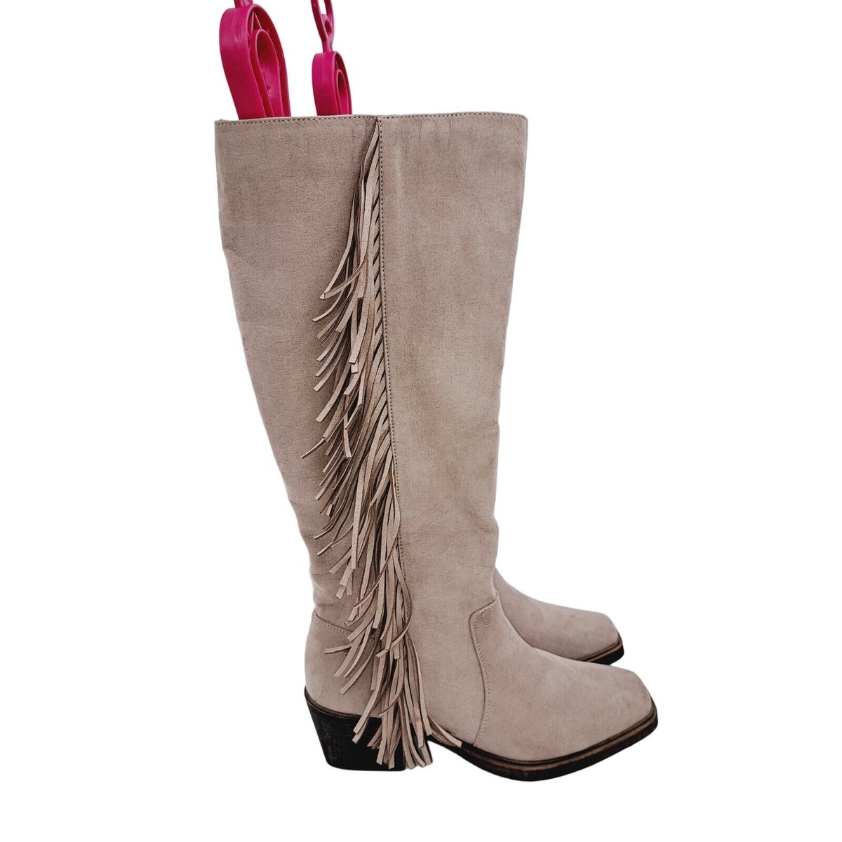 SO® Singalong Women's Boho Cowgirl Cottage core Fringe Knee-High