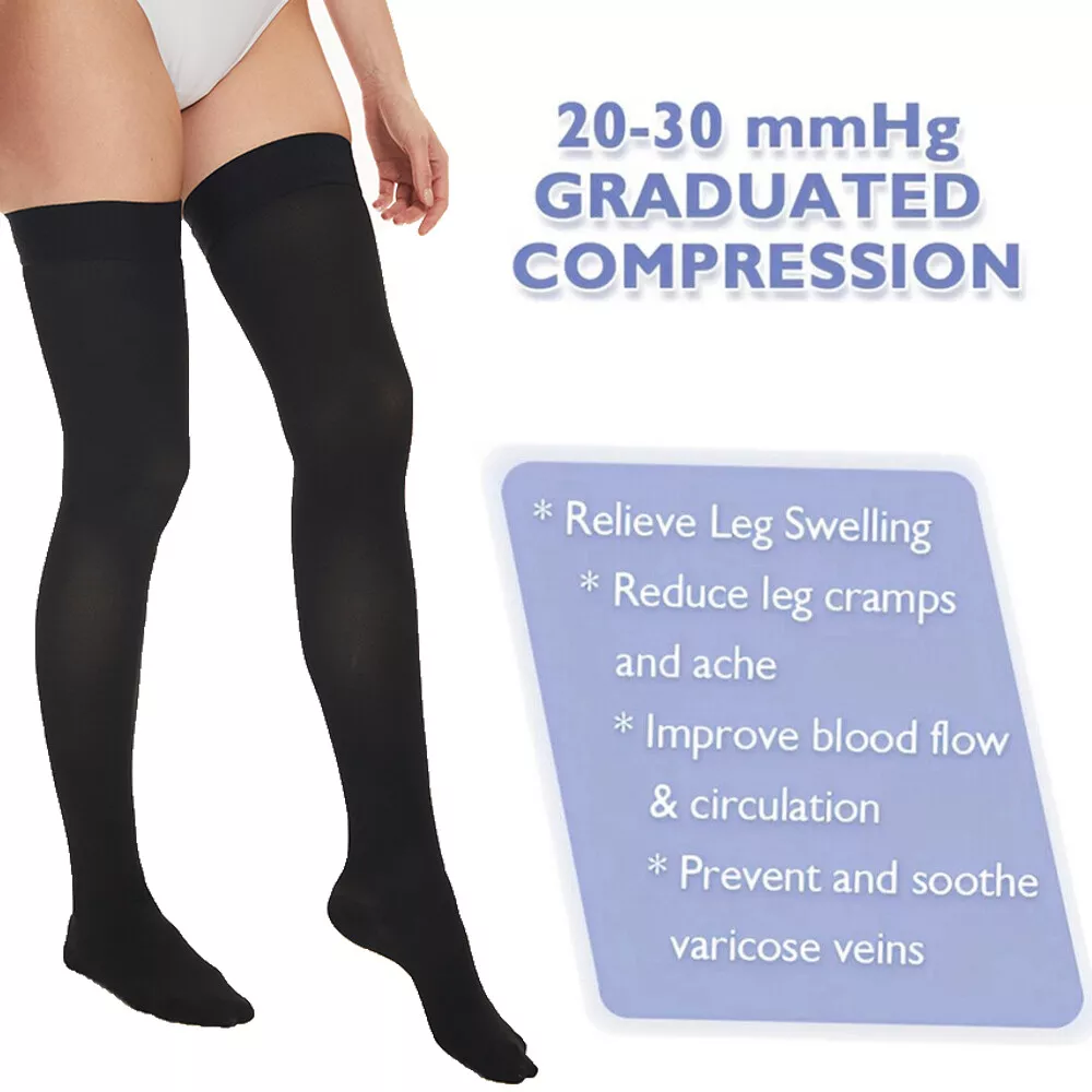 Medical Compression Socks Varicose Knee Vein Blood Flow