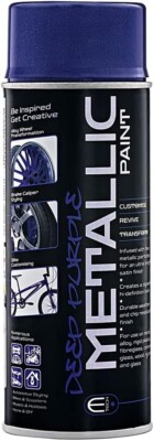E-TECH Metallic Paint Deep Purple 400ml Multi-Purpose Interior & Exterior DIY