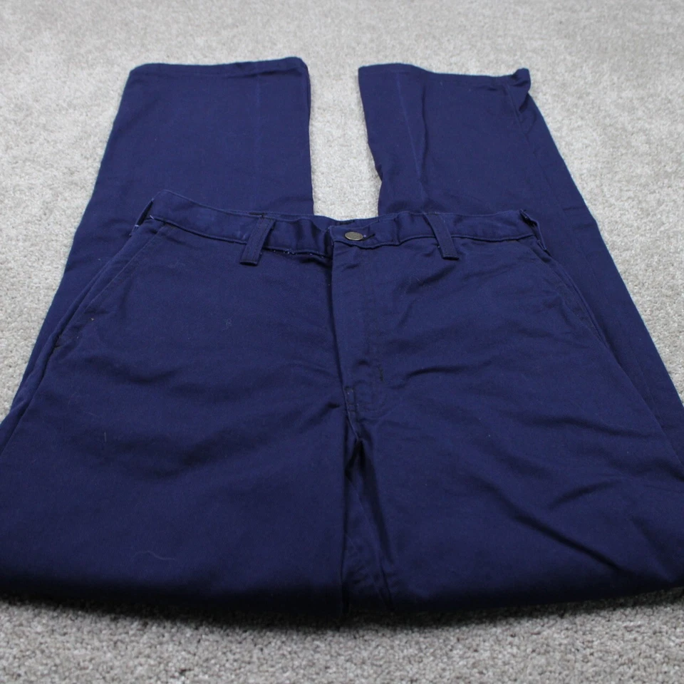 Pantalones Workrite FR 2112 Hombre 30x34 Azul Ignífugo Westex Indura Algodón Gato 2 Foto 2 de 4