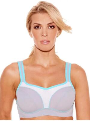 Fit Fully Yours Silver & Teal Pauline Sports Bra