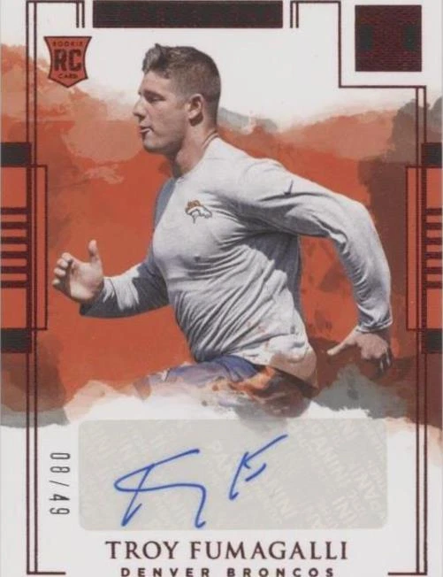 2018 Panini Impeccable Troy Fumagalli #180