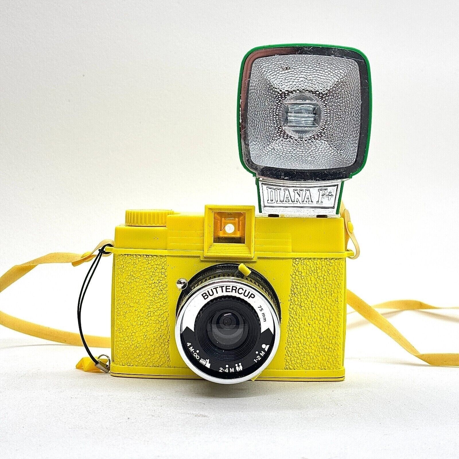 DIANA F+ BUTTERCUP 35MM LOMOGRAPHY CAMERA RETRO YELLOW FLASH VINTAGE STYLE FILM