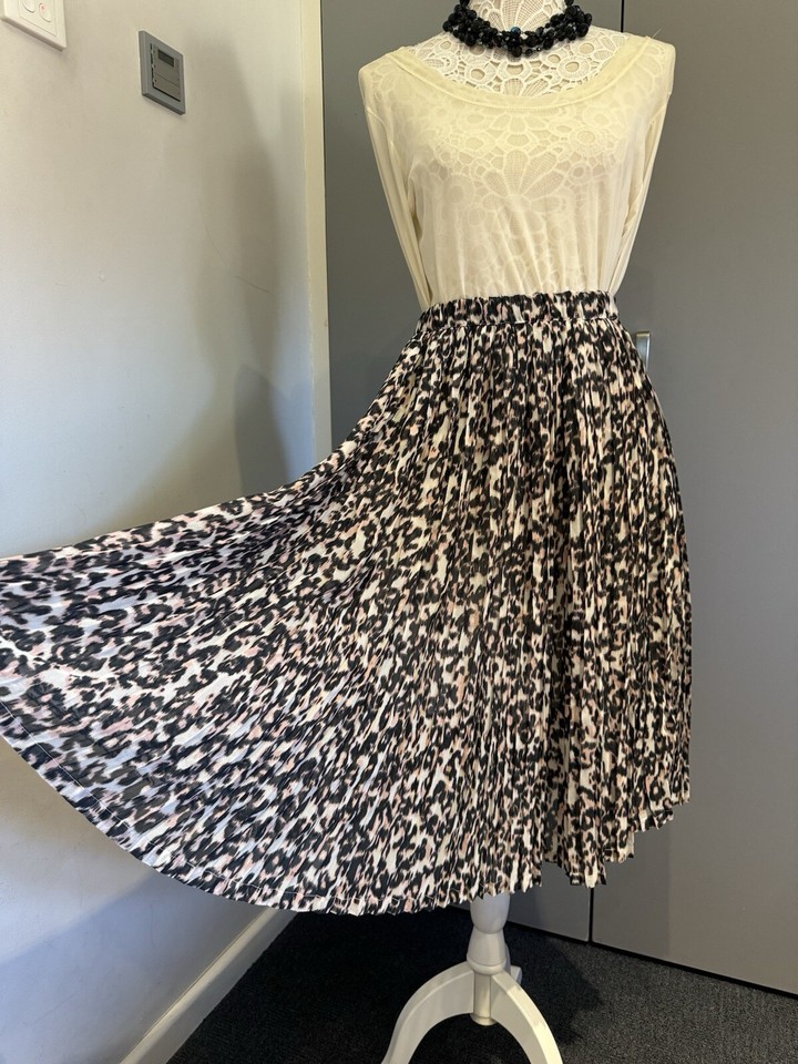 Pleated Midi Skirt Small NEXT eBay