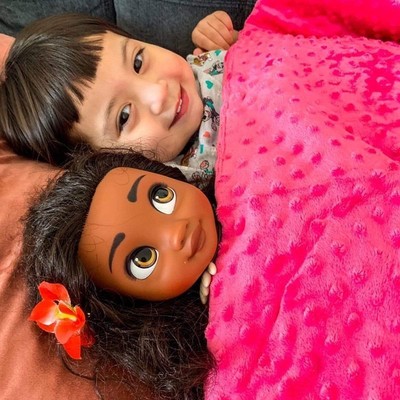 Huggaroo Weighted Blanket for Kids - 7 lb, Hot Pink ...