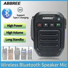 Wireless Bluetooth Handheld Speaker Mic for Baofeng UV-5R 5RH K5 17 21 Pro Radio