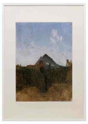 Jean Baptiste Camille Corot Civita Castellana And Mount Soracte A3 A4 Framed Pr