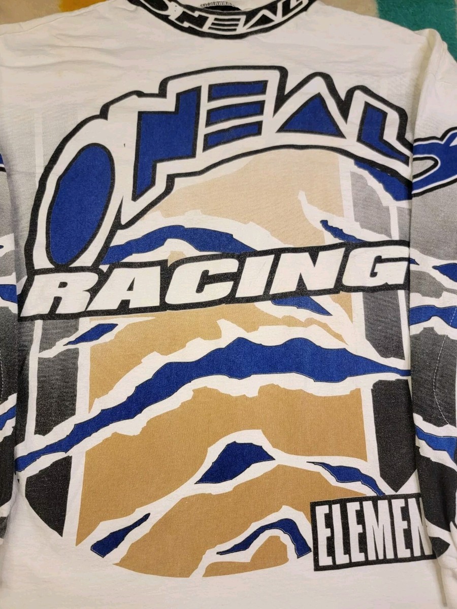 Vintage O'NEAL USA Prints 1990s Spell Out Long Sleeve Motocross