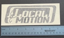 LOCAL MOTION Hawaii Surfboards 3D OG Black Vintage Surfing STICKER Window DECAL