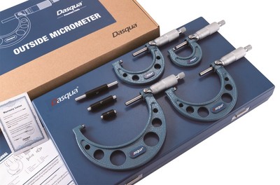 DASQUA 0-4'' 4 PIECE HALF ROUND OUTSIDE MICROMETER SET (4112-0010)