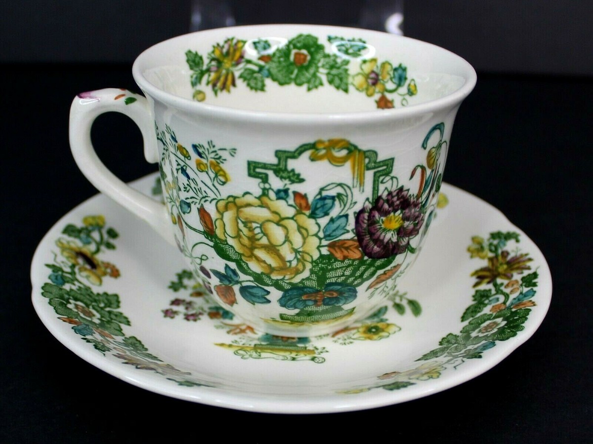 Vintage Mason's Strathmore Teacup and Saucer C4897 Ironstone China
