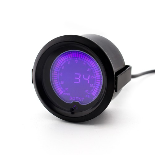 2inch 52mm Digital 7 Color LCD EVO PSI Turbo Boost Gauge Vacuum Pressure Meter - Picture 4 of 11