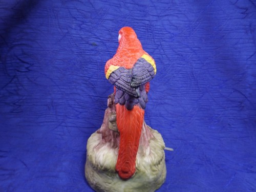 Vintage Papagei Vogel Spieluhr Figur schönes Morgenlied - Bild 2 von 5