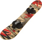 Airhead Snow Ryder 110cm Wood Snowboard for Beginner Kids - Vibrant Red