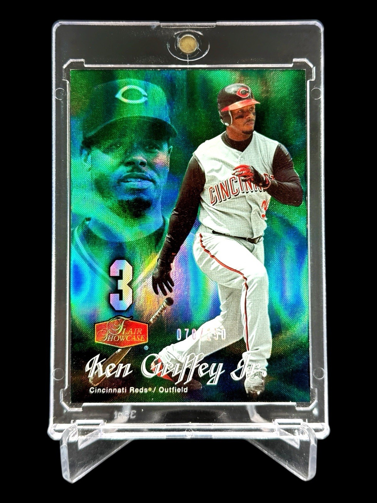 2006 Flair Showcase KEN GRIFFEY JR /150 LEGACY REFRACTOR FIELD BOX SSP🔥RARE🔥