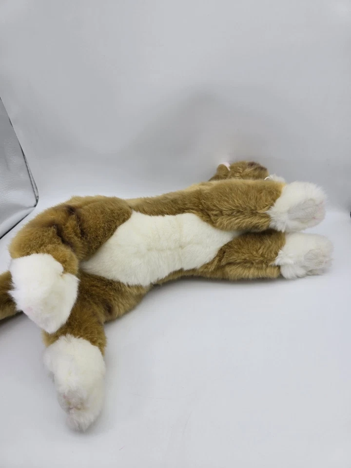 The Bearington Collection Tabby Kitty Cat 15" Plush Stuffed Animal Realistic - Image 4 of 4