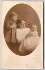 1910s RPPC Mother & Children Hamilton Studio William Carl Mrs W O Nelson Timball
