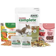 Squirrel Food Starter Package - Complete Diet, Natural Treats, Vitamin Supplemen