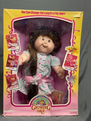 Rare- Vintage Growing Hair Cabbage Patch Kid- With Box, Accessories, Papers.