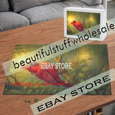 1000 piece jigsaw puzzle Cardinal Nature forest