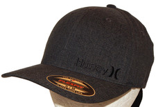 Hurley Stewart Corp Baseball Style Cap / Hat Size S/M Flexfit Black Heather