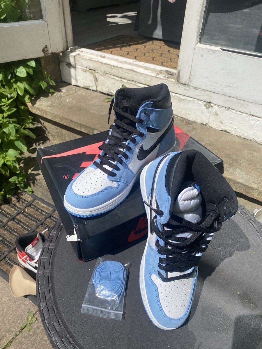 University Blue Laces Blue Jordan Og Size Jordan Retro OG High