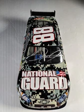 Dale Jr Autographed Ltd Ed 2008 Gunmetal Chrome National Guard Digital Camo Car