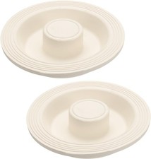 2Pcs Drain Stoppers, Rubber Bathtub Stopper Sink Plugs Caps with Hanging Ring