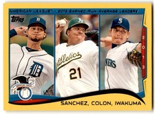 Anibal Sanchez/Bartolo Colon/Hisashi Iwakuma 2014 Topps Yellow #117