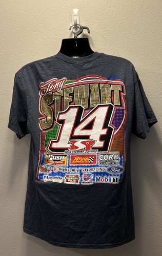 Brand New Tony Stewart Sprint Car Tshirt #14 Dirt Track Size Large Gildan - Picture 3 of 5