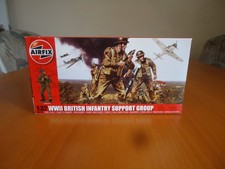 Airfix 1/32 Scale WWII British Infantry Support Group Model Figures Sealed 
