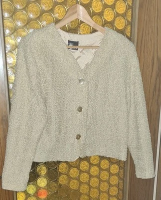 Süße True Vintage Strickjacke, L, beige - Bild 1 von 4