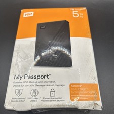Western Digital My Passport 5TB Portable External Hard Drive - Black