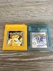 Pokemon Crystal and Yellow Version (Nintendo Game Boy Color, 2000) - New Battery