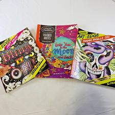 Lote de 3 libros para colorear de arte Crayola con borde y creaciones atemporales