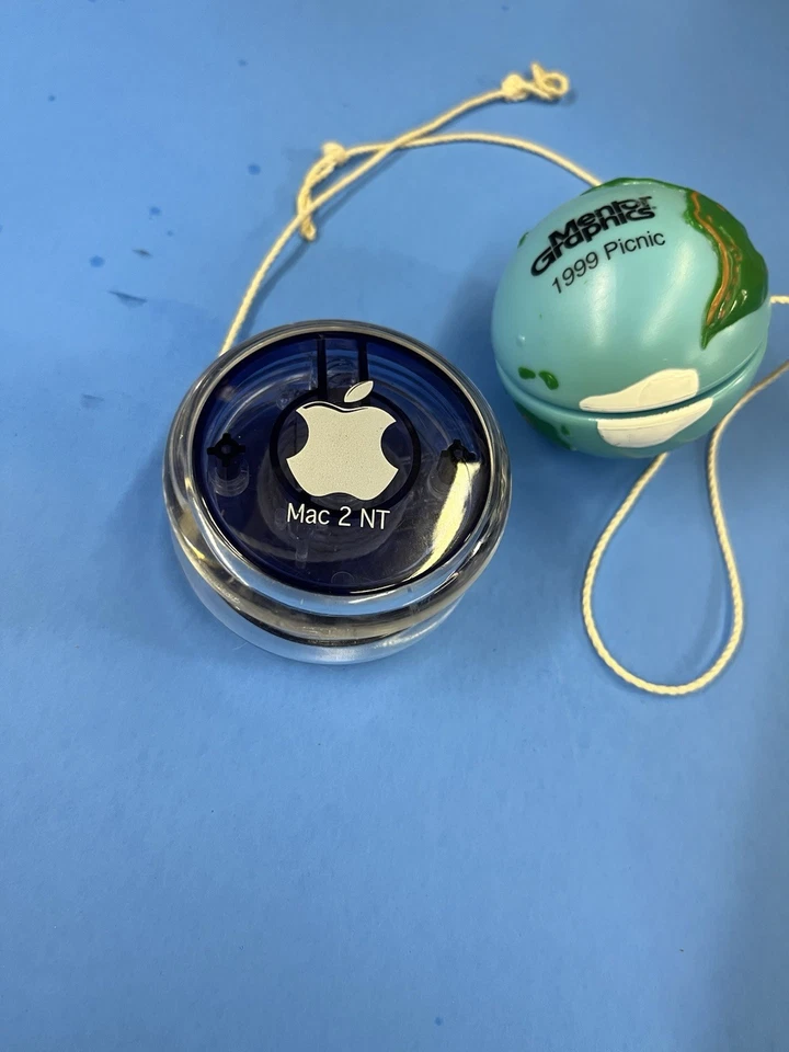 Vintage Apple Computers Inc Logo YO-YO Promo..+1998 Mentor Graphics Picnic Globe - Image 3 of 4