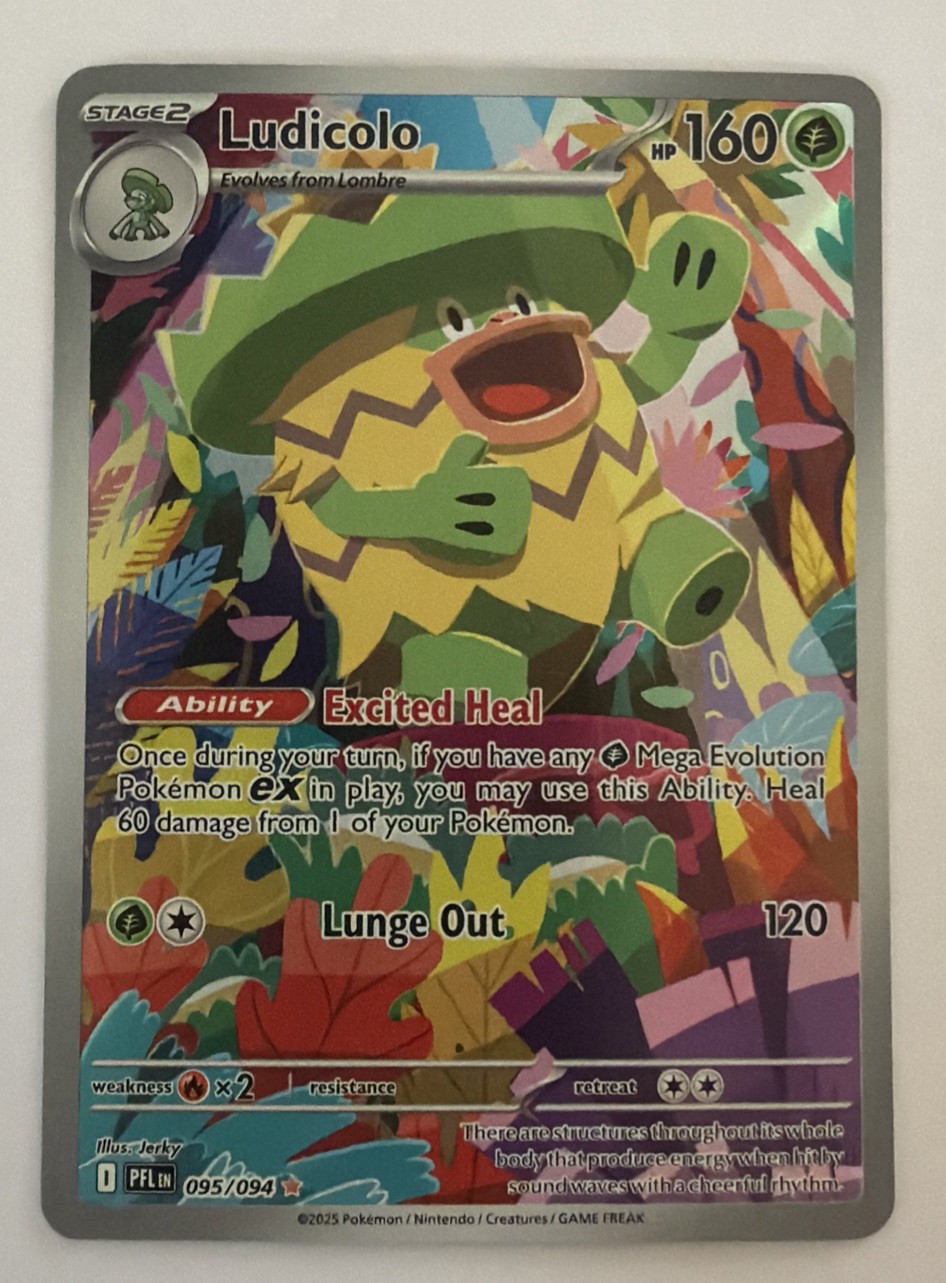 2025 Pokemon Phantasmal Flames Ludicolo Illustration Rare #095/094